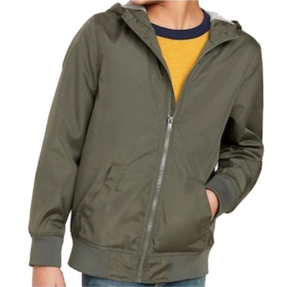 WindBreaker Jacket Coat Hooded Zip Front Outerwear - Picture 2 of 10